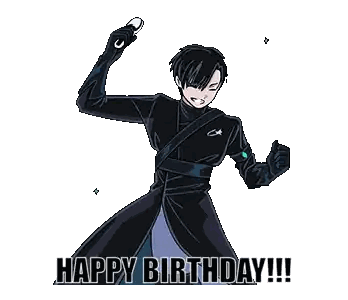 Happy Birthday Cartoon Sticker