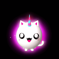 Happy Birthday Cartoon Cat GIF