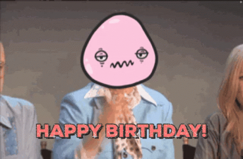 Happy Birthday Cartoon Face GIF