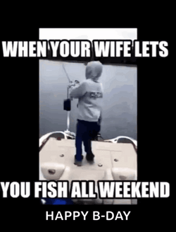 Happy Birthday Celebrant Dance Fishing GIF