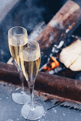 Happy Birthday Champagne Barbecue Party GIF