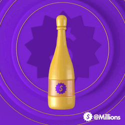 Happy Birthday Champagne Glass Cheers GIF