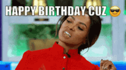 Happy Birthday Cuz Funny Goofy Greeting GIF