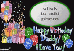Happy Birthday Dad Greeting Card GIF