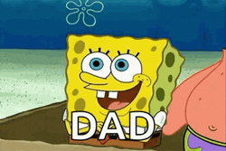 Happy Birthday Dad Spongebob Making Rainbow GIF