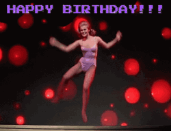 Happy Birthday Dancing Lady GIF