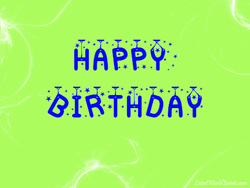 Happy Birthday Daughter Colorful Digital Text  GIF