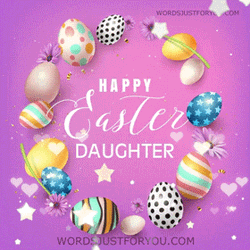 Happy Birthday Daughter Eggs Creative Art GIF