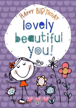Happy Birthday Dear Friend Beautiful You GIF