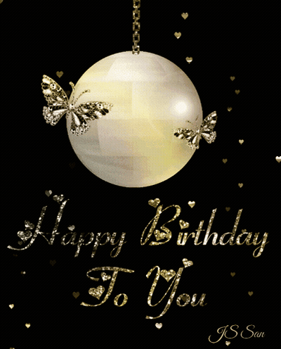 Happy Birthday Disco Ball GIF