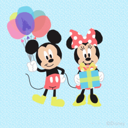 Happy Birthday Disney Mickey And Minnie Mouse GIF