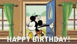 Happy Birthday Disney Mickey Mouse Surprise GIF