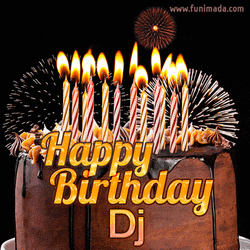 Happy Birthday DJ Graphic Arts GIF