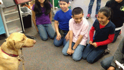 Happy Birthday Dog Greetings From Kids GIF