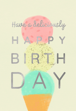 Happy Birthday Fading Colors GIF