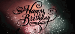 Happy Birthday Fireworks GIF