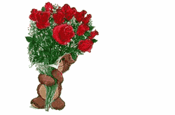Happy Birthday Flowers Bear GIF