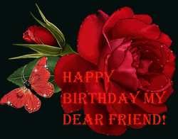 Happy Birthday Flowers Dear Friend