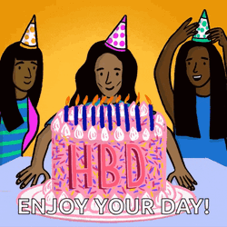Happy Birthday Friends GIF