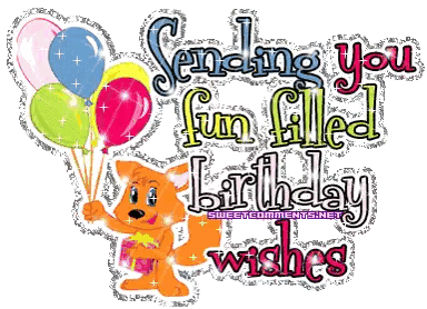 Happy Birthday Fun Filled Birthday Wishes Sticker