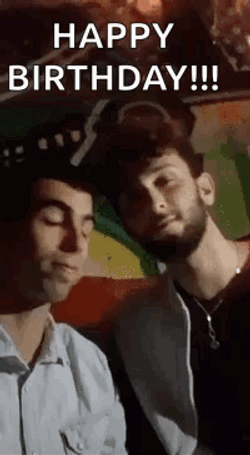 Happy Birthday Gay Kissing Nose Of Partner GIF