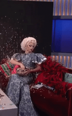 Happy Birthday Gay Tamara Mascara Tossing Confetti GIF