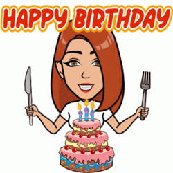 Happy Birthday Girl Cake Feast GIF