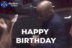 Happy Birthday Girlfriend Digibyte Dancing Old People GIF