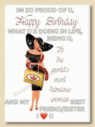 Happy Birthday Girlfriend World's Most Fabulous Woman GIF