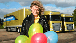 Happy Birthday Gorgeous Smile Balloons GIF