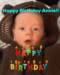 Happy Birthday Granddaughter Baby Letter Candles GIF