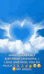 Happy Birthday Grandma Angel GIF
