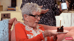 Happy Birthday Grandma Piece Of Cake GIF