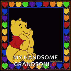 Happy Birthday Grandson Winnie The Pooh Theme GIF