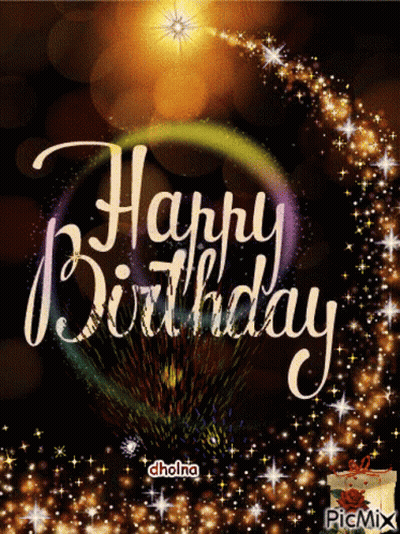 Happy Birthday Greeting Card GIF
