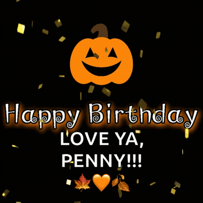 Happy Birthday Greeting Card Black Background GIF