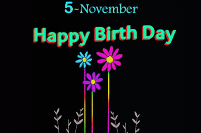 Happy Birthday Greeting Card GIF