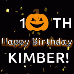 Happy Birthday Halloween October Baby Greeting GIF