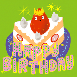 Happy Birthday Harry With A Piece Of Cake GIF