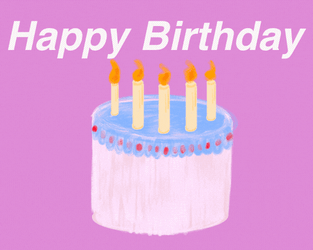Happy Birthday Harry With Simple Cake GIF