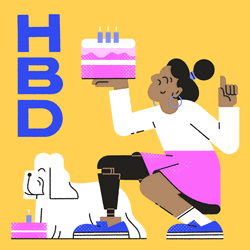 Happy Birthday HBD Dog Dance GIF