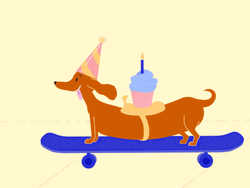 Happy Birthday Hotdog Cake Brother Meme GIF