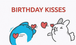 Happy Birthday Husband Firing Kisses GIF