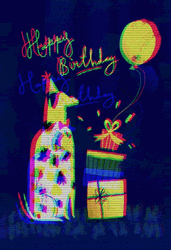 Happy Birthday In Hawaiian Dalmatian Dog GIF