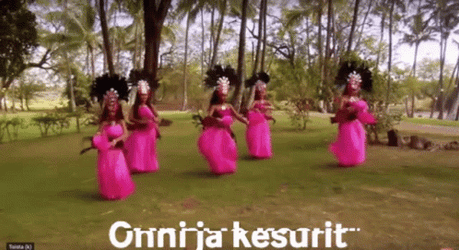 Happy Birthday In Hawaiian Dancing Girls GIF