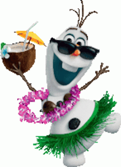 Happy Birthday In Hawaiian Olaf GIF