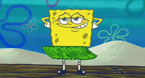 Happy Birthday In Hawaiian Sponge Bob GIF