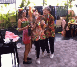 Happy Birthday In Hawaiian Themed Party GIF