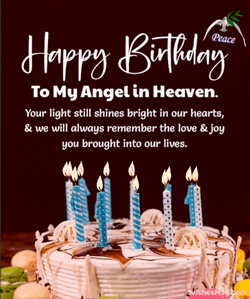Happy Birthday In Heaven Gif GIF