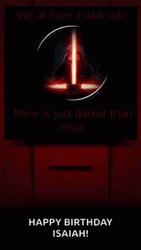 Happy Birthday Isaiah Star Wars GIF